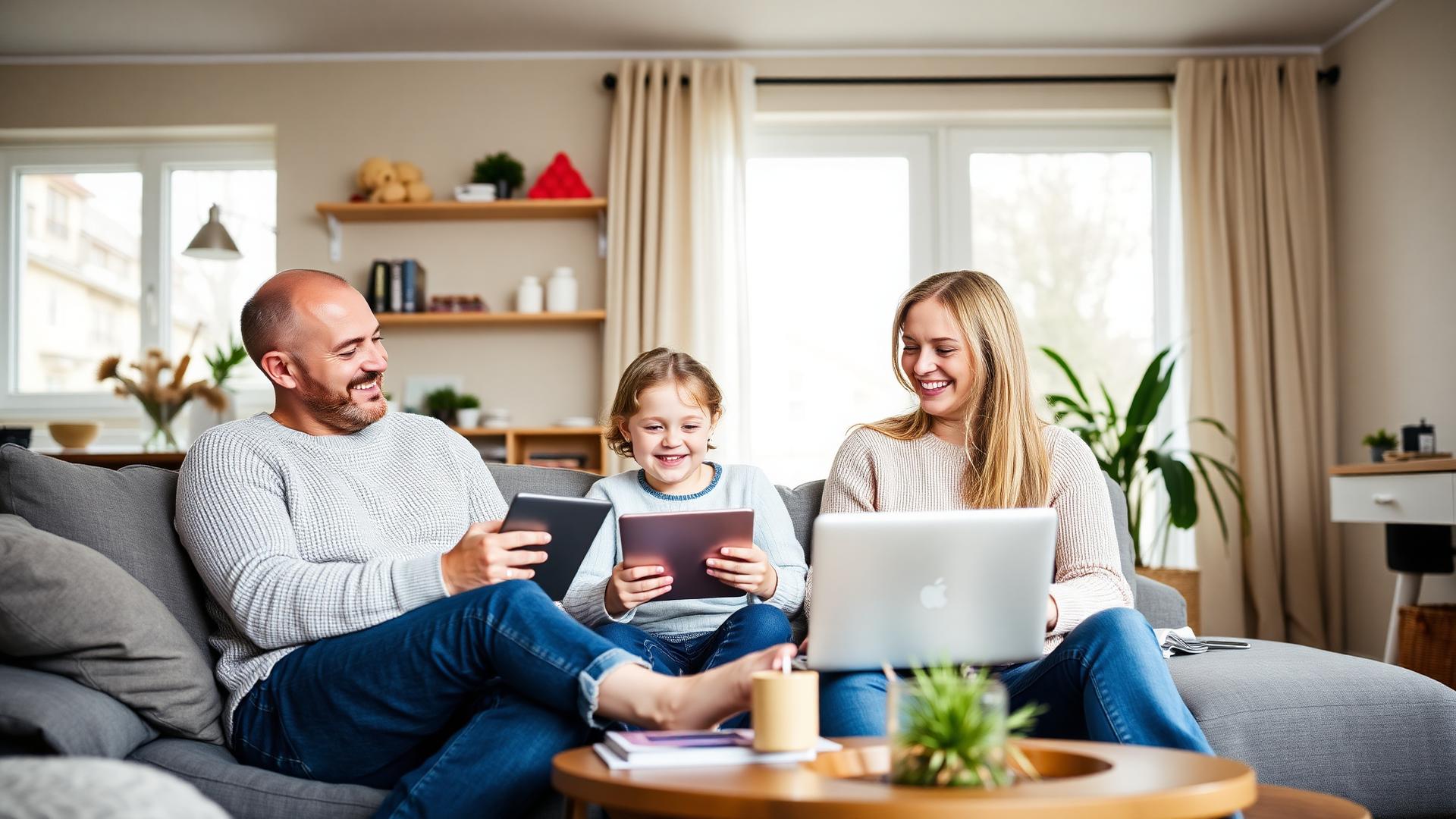 Person som använder sitt mobilabonnemang